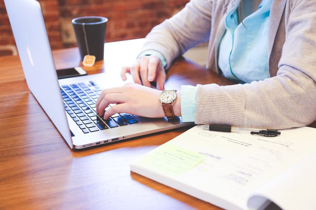 Person reviewing eligible expenses against income